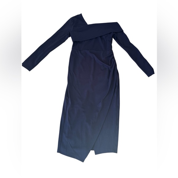 Grace Karin One-Shoulder Navy Dress - Picture 2 of 6